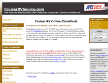 Tablet Screenshot of cruiserrvsource.com